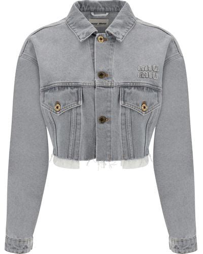 Gray Miu Miu Jackets for Women 